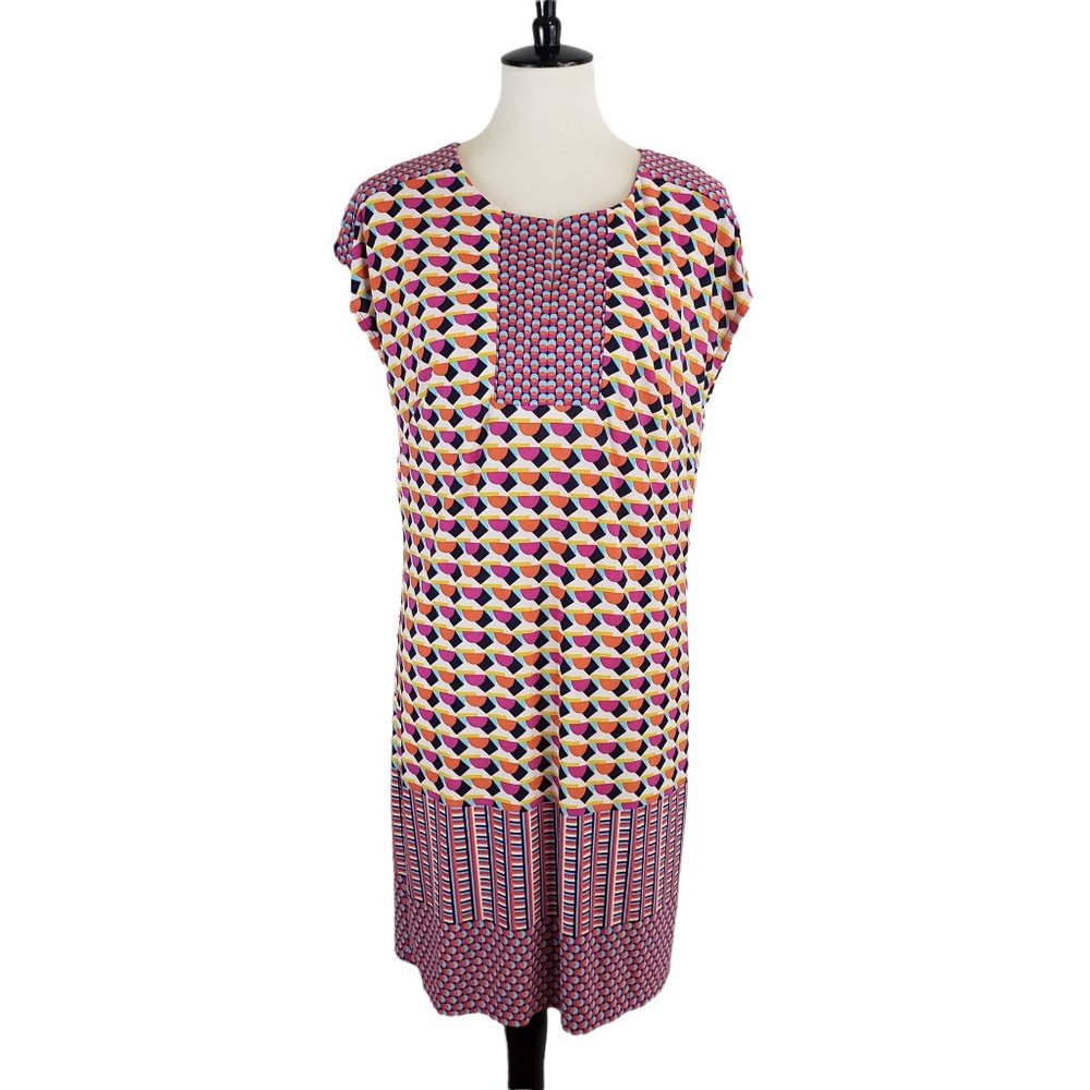 Laundry by Shelli Segal Geometric Shift Dress M